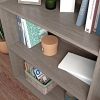 35.27" 3 Shelves Beginnings Bookcase Silver Sycamore