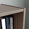 35.27" 3 Shelves Beginnings Bookcase Silver Sycamore