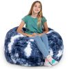 Jaxx Saxx 3 Foot Bean Bag Chair - Faux Fur - Fun Colors