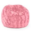 Jaxx Saxx 3 Foot Bean Bag Chair - Faux Fur - Fun Colors