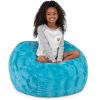 Jaxx Saxx 3 Foot Bean Bag Chair - Faux Fur - Fun Colors