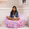 Jaxx Saxx 3 Foot Bean Bag Chair - Faux Fur - Fun Colors