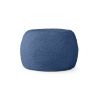 Jaxx Ellis Ottoman Shearling Faux-Lamb Plush Pouf for Modern Interior Design
