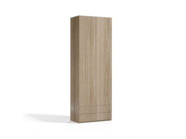 Double Wardrobe (Color: Light Wood)