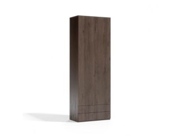 Double Wardrobe (Color: Dark Wood)