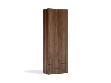 Double Wardrobe Bi-Fold Door (Color: Walnut)