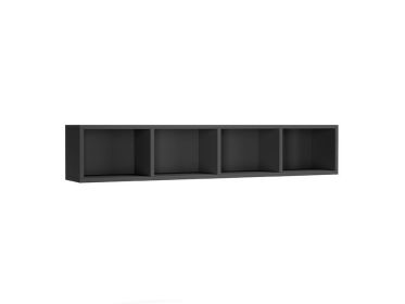 Open Horizontal Queen Bookshelf (Color: Graphite)