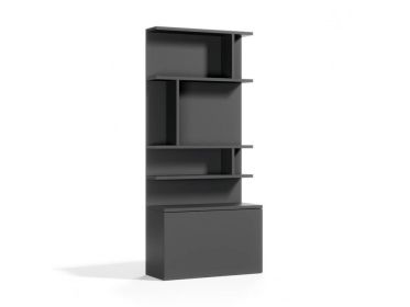 Royal Bookcase (Color: Graphite)