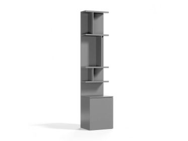Royal Small Bookcase (Color: Slate Gray)