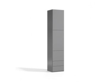 Royal Convertible Wardrobe with 2 Drawers (Color: Slate Gray)