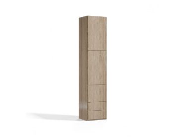 Royal Convertible Wardrobe with 2 Drawers (Color: Light Wood)